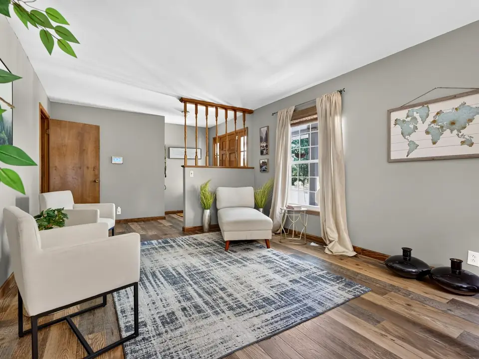 Staged living room